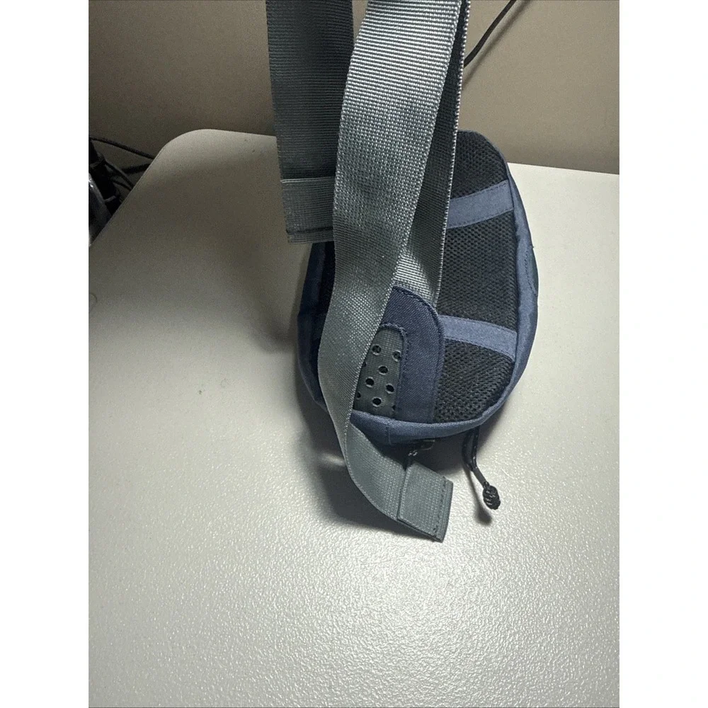 Marmot Waist Pack Multi Pocket Bag Lumbar Fanny Pack Bag Small Blue Two Zip